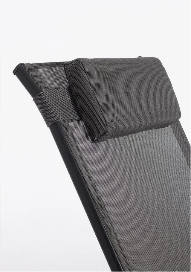 Antracytowy metalowy fotel ogrodowy Ercolano – Bizzotto