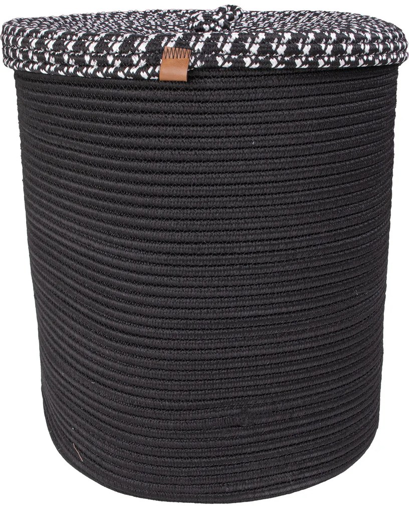 Koszyk pleciony Kosz antracytowy z pokrywką BRAIDA 035x040 inny