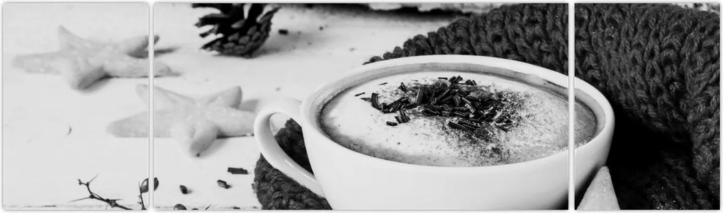 Obraz - Zimowe cappuccino (170x50 cm)
