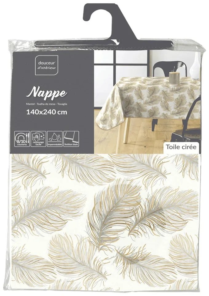 Obrus zmywalny 140x240 cm Plumina – douceur d'intérieur