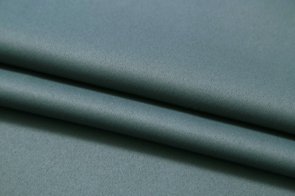 Niebieskozielona zasłona OXFORD 140x250 cm Zawieszanie: Metalowe pierścienie