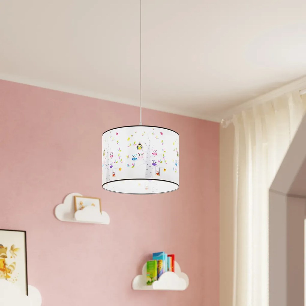 Lampa wisząca SOWY 40 biała SOLLUX  LIGHTING