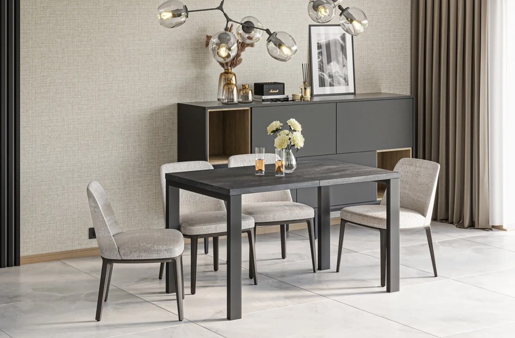 Nowoczesny stół rozkładany Garant beton ciemny