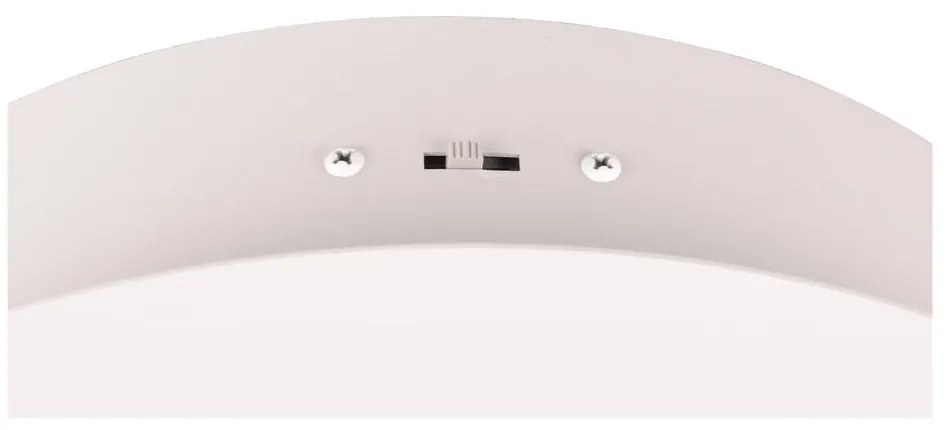 Biała lampa sufitowa LED z metalowym kloszem Nala – Trio Select