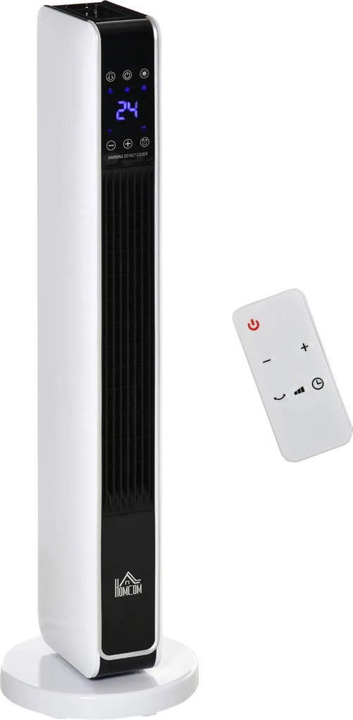 HOMCOM grzejnik 2000 W 21 cm x 21 cm x 73 cm