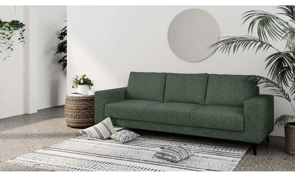 Ciemnozielona sofa 233 cm Fynn – Ghado