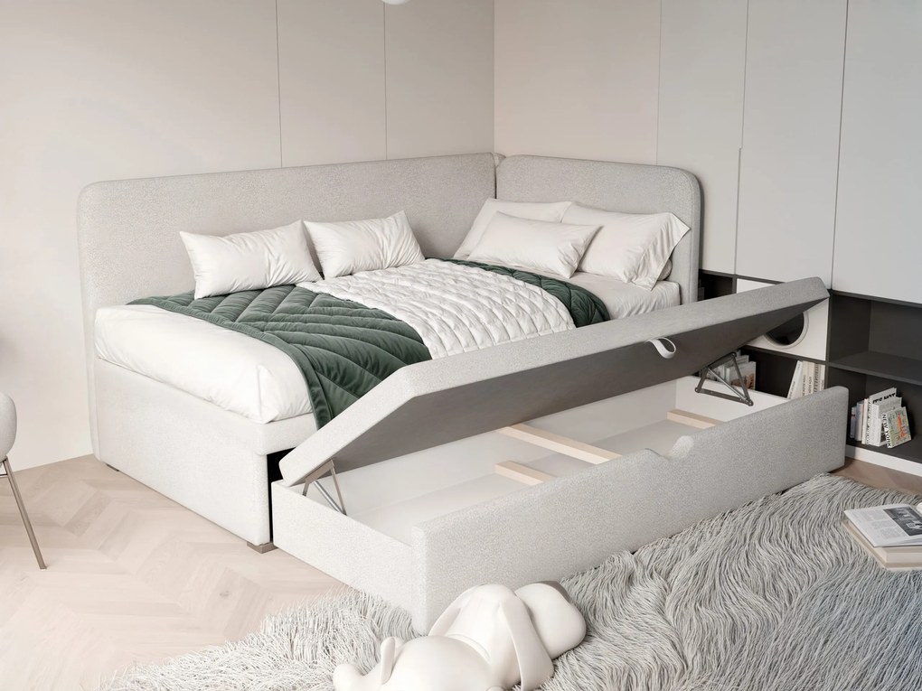 Łóżko dziecięco-młodzieżowe ZUMA z dodatkową powierzchnią spania - 90x200