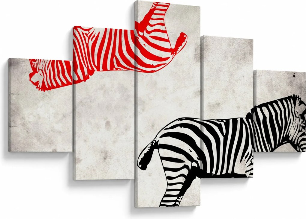 Obraz - Zebry (125x70 cm)