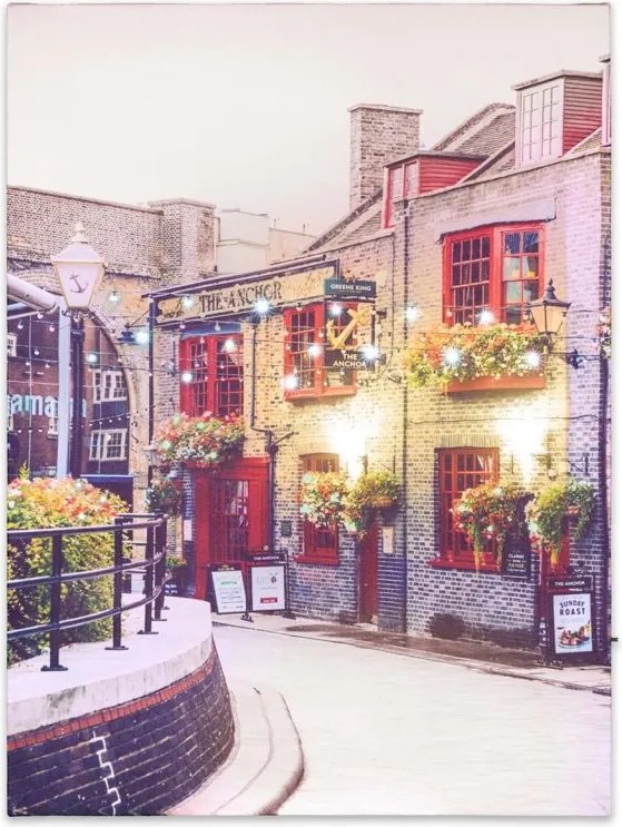 Podświetlany obraz Restauracja, 32 diody LED, 30 x 40 cm