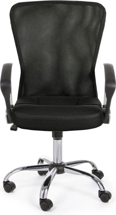 Czarne tapicerowane krzesło biurowe Brisbane – Yes Everyday