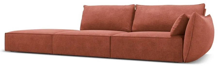 Czerwony szezlong (prawostronny) Vanda – Mazzini Sofas