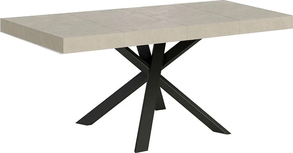 Stół rozkładany 90/194x90 cm Clerk Premium nogi kaszmir antracyt