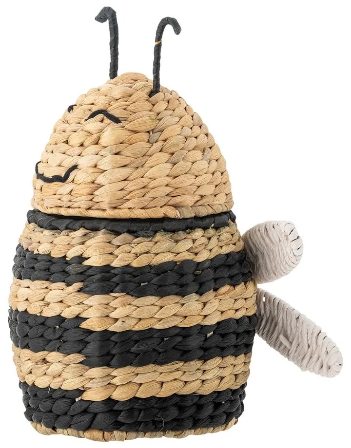 Dziecięcy kosz na zabawki z hiacyntu wodnego w naturalnym kolorze 20x18x30 cm Finn – Bloomingville Mini