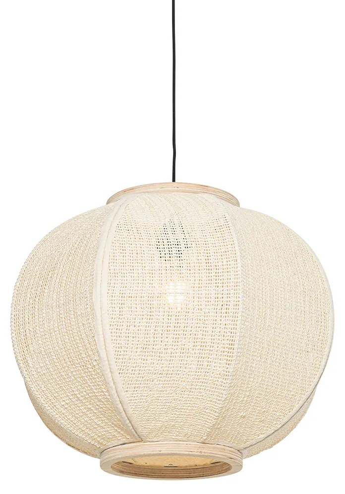 Orientalna lampa wisząca naturalna 48 cm - Rob