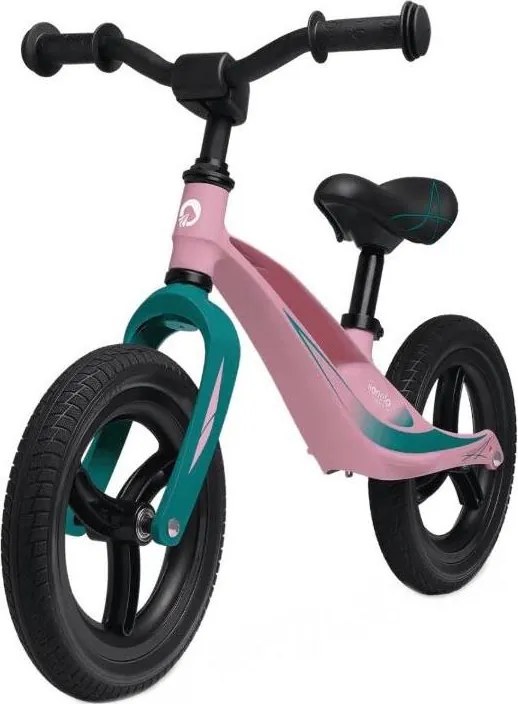 Lionelo - Rower biegowy BART TOUR różowy/zielony