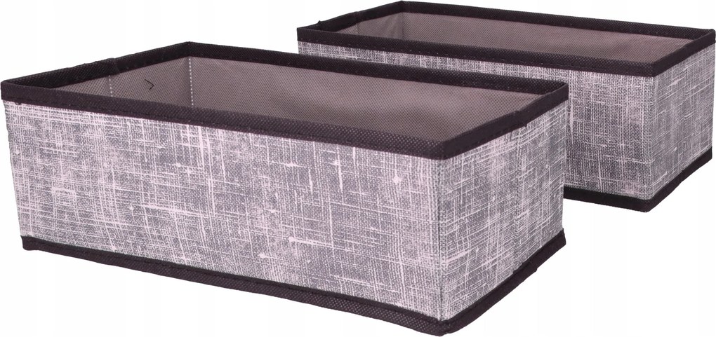 Organizer tekstylny Granatowy 28x14x10 cm komplet 2 sztuk do domu biura
