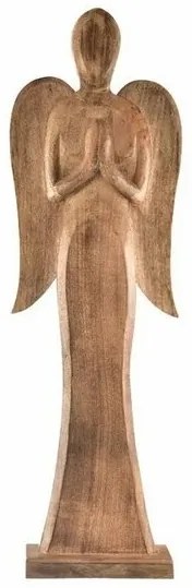 InDecor Anioł z drewna mango, 23 x 7 x 78 cm, 78 cm