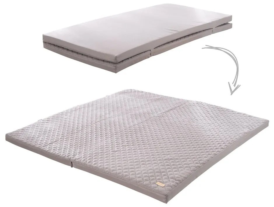 Ciemnoszara mata do zabawy dla dzieci 120x120 cm Style – Roba