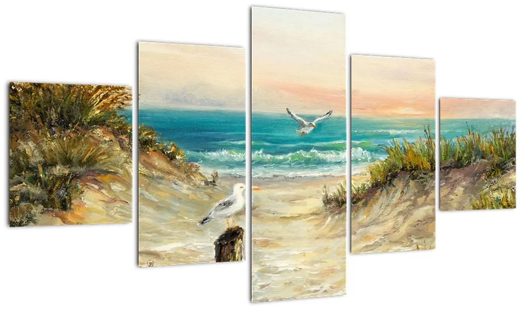 Obraz - Piaszczysta plaża (125x70 cm)