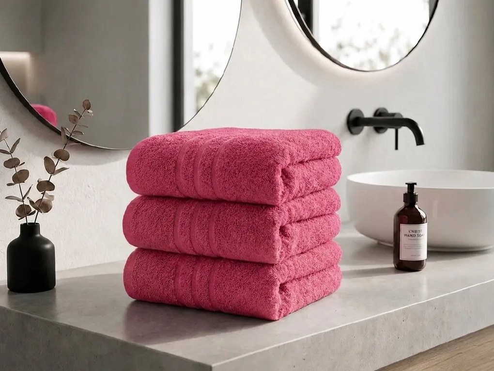 Ręcznik Classic 50 x 100 cm purpurowy, 100% bawełna