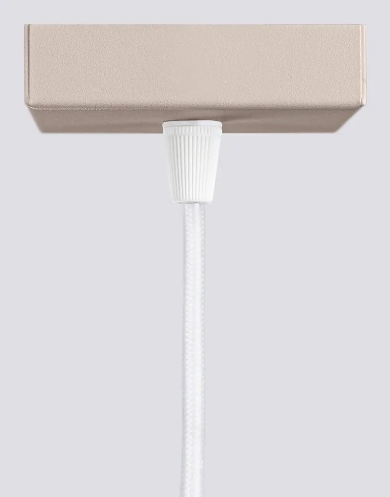 Szarobrązowa metalowa lampa wisząca Gleam – Sollux