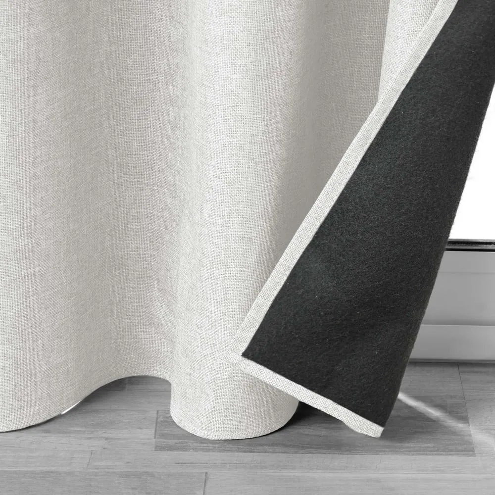 Kremowa zasłona wygłuszająca 140x260 cm Jupiter – douceur d'intérieur