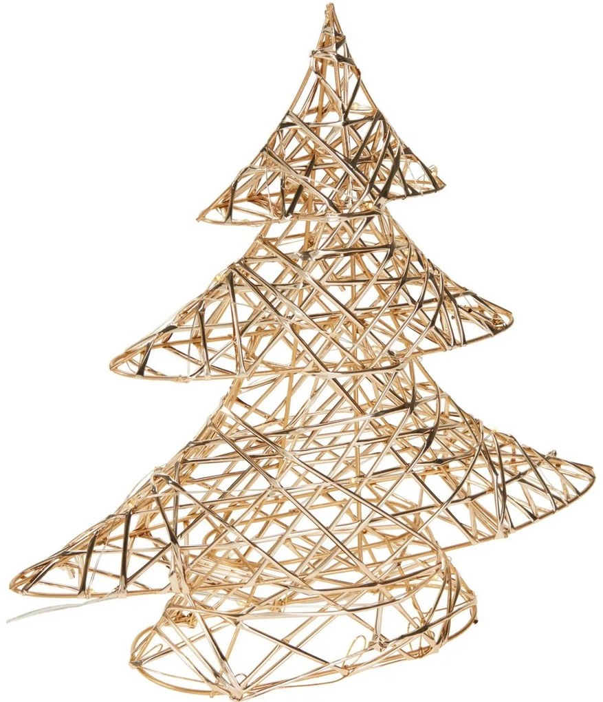 Świąteczna choinka świecąca Champagne, 30 x 30 cm, 20 mikro LED, na baterie