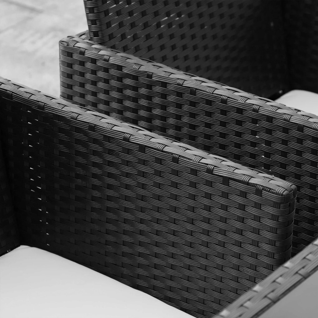 Outsunny 9-cz. komplet ogrodowy stół z krzesłami z technorattanu zestaw wypoczynkowy szary