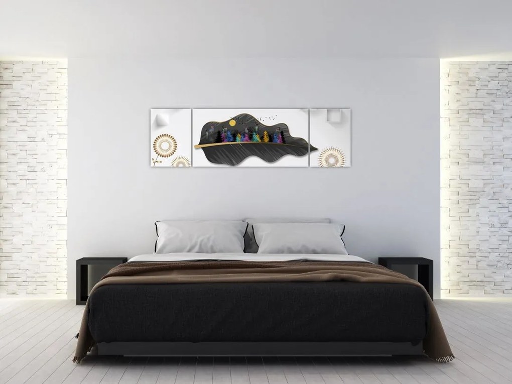 Obraz abstrakcji (170x50 cm)