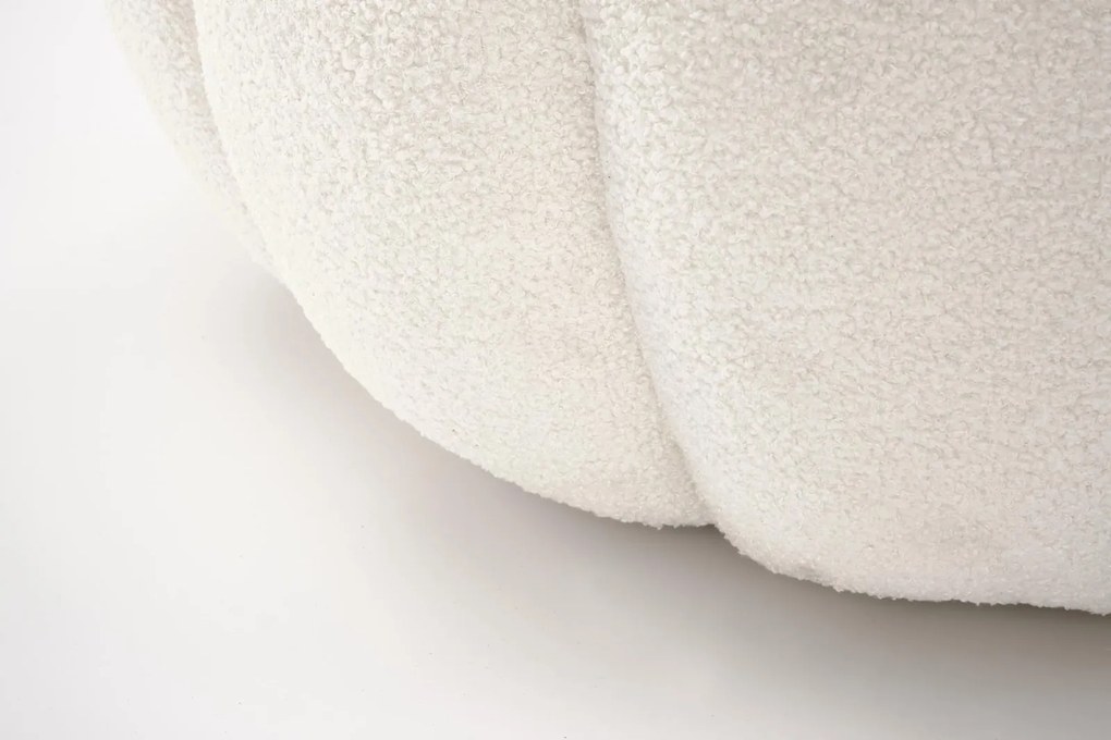 Fotel wypoczynkowy z tkaniny bouclé Gaspar Halmar