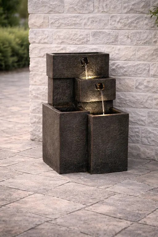 STILISTA  Fontanna ogrodowa, 48 x 42 x 76 cm, schody wodne