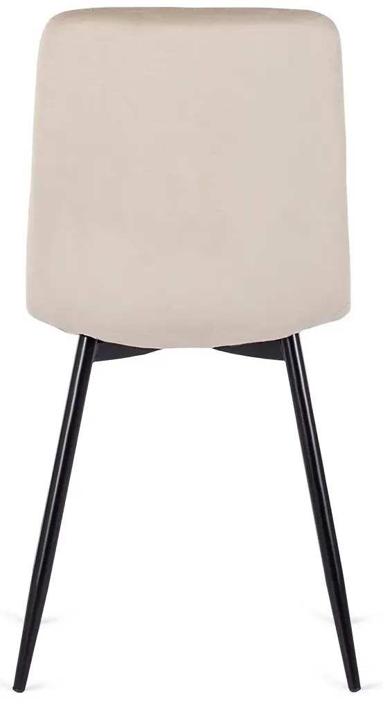 Tapicerowane beżowe krzesło do pokoju E4-C13
