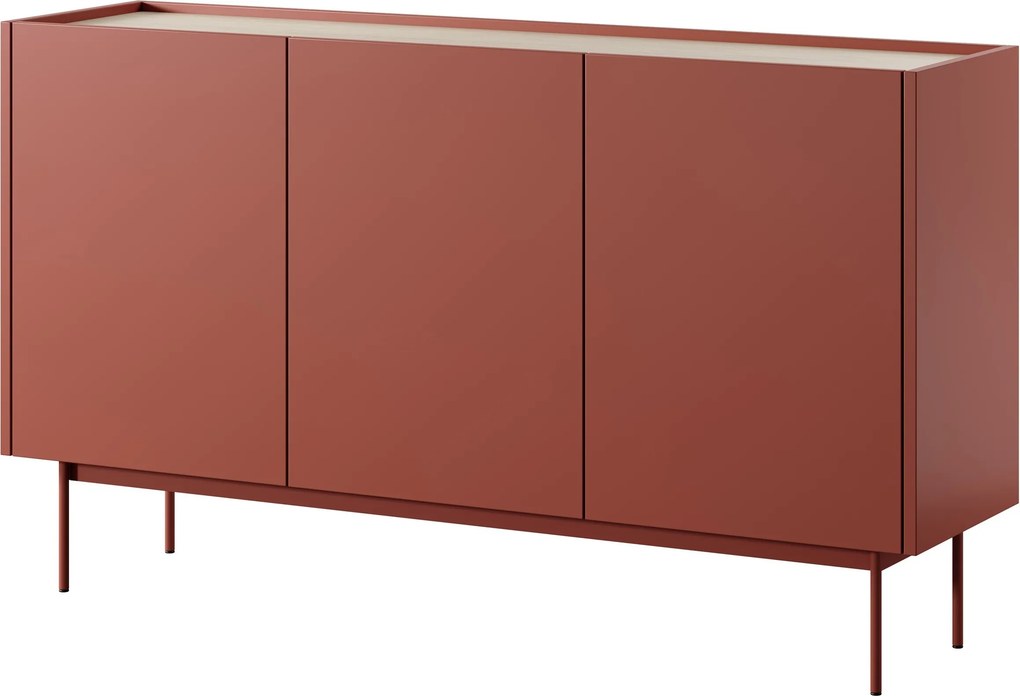 Komoda COLORE 144 cm do Salonu Sypialni Odcienie czerwieni