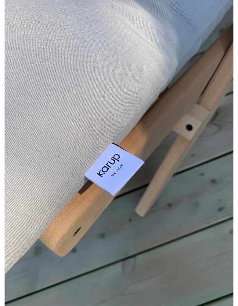 Fotel rozkładany Karup Design Boogie Black/Linen Beige