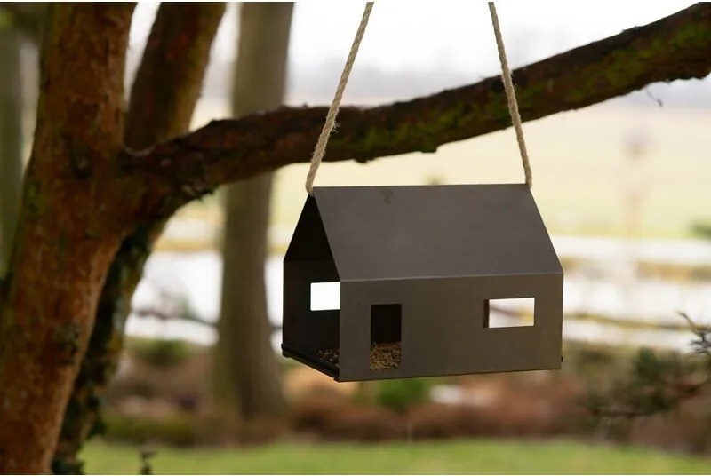 Casa Karmnik dla ptaków 30 x 21 x 23 cm, corten CORGARDEN 1040