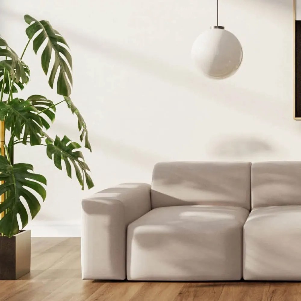 Beżowa aksamitna sofa 285 cm Villet – Rodier