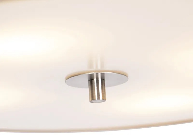 Lampa sufitowa rustykalna beżowa 50 cm - Drum Nowoczesny Oswietlenie wewnetrzne