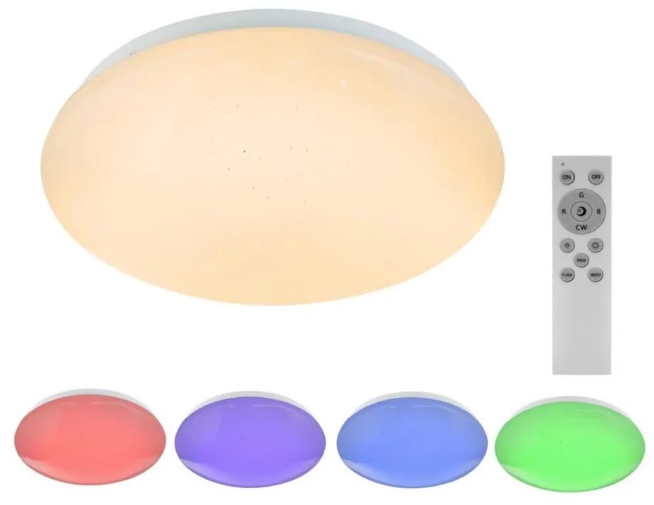 Globo 48363RGB - LED RGB ściemnialna lampa ATREJU 1xLED/12W/230V + 1xLED/3W