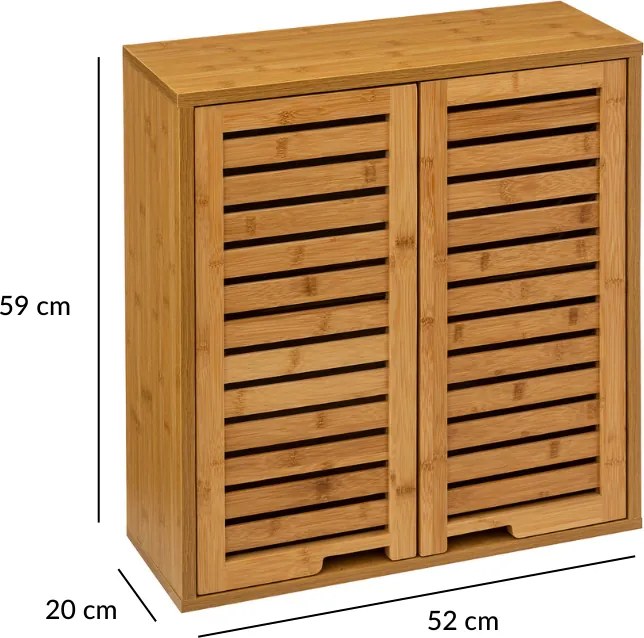 Szafka łazienkowa wisząca SICELA, 58,5 x 20 x 51,5 cm