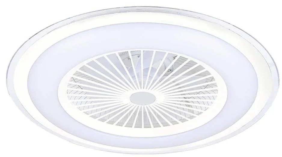 LED sufitowa lampa z wentylatorem ZONDA LED/48W/230V biała + DO