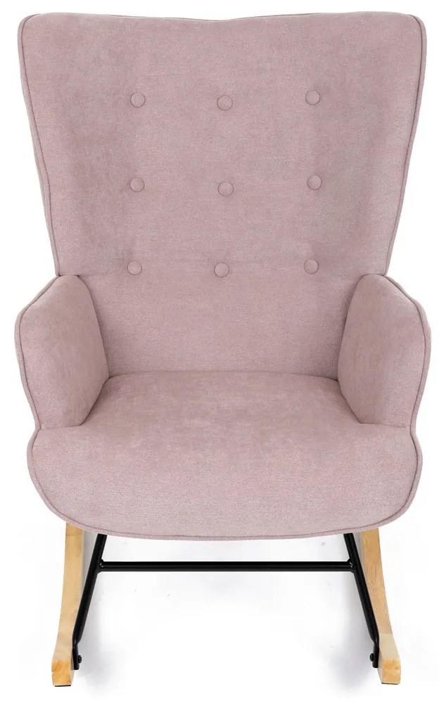 Fotel bujany PINK2, różowy