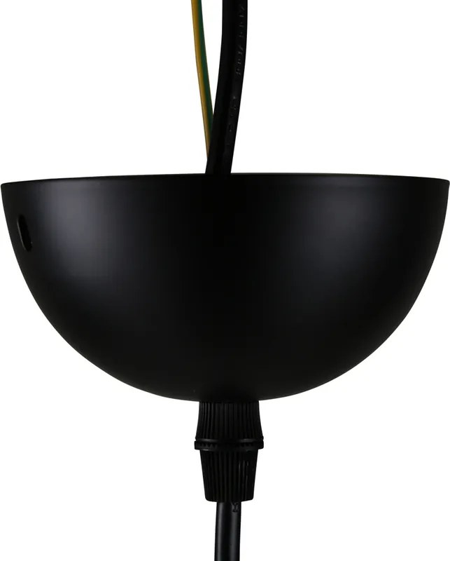 Czarna designerska lampa wisząca ELDA