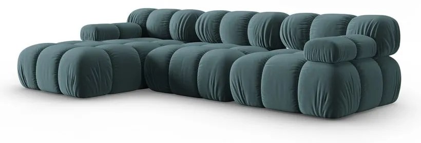 Morska aksamitna sofa 285 cm Bellis – Micadoni Home