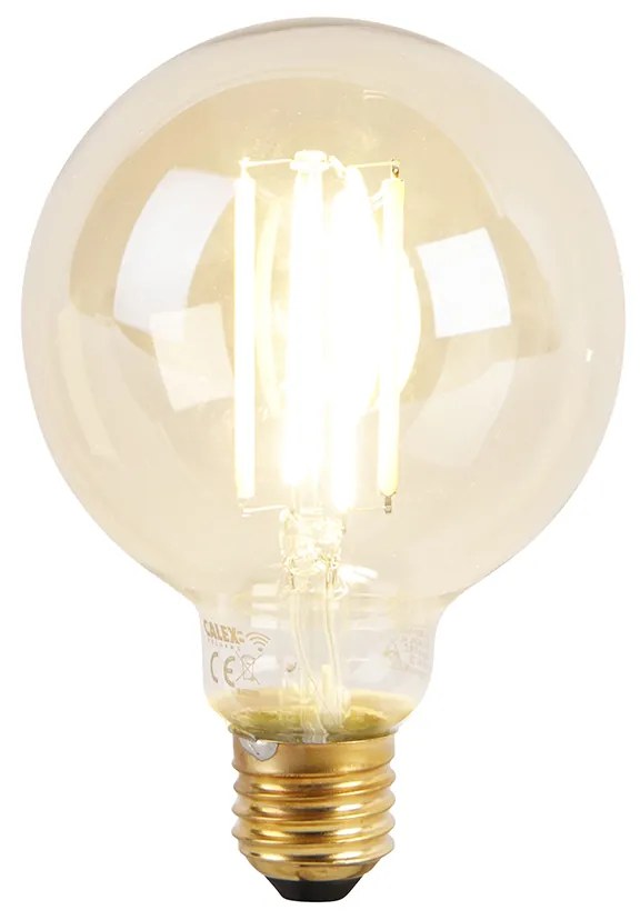 Inteligentna lampa sufitowa w stylu industrialnym ciemnoszara w komplecie z WiFi G95 - Cage Nowoczesny Oswietlenie wewnetrzne