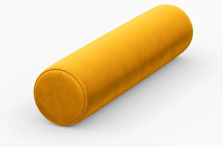 Żółta aksamitna poduszka do sofy modułowej Rome Velvet – Cosmopolitan Design