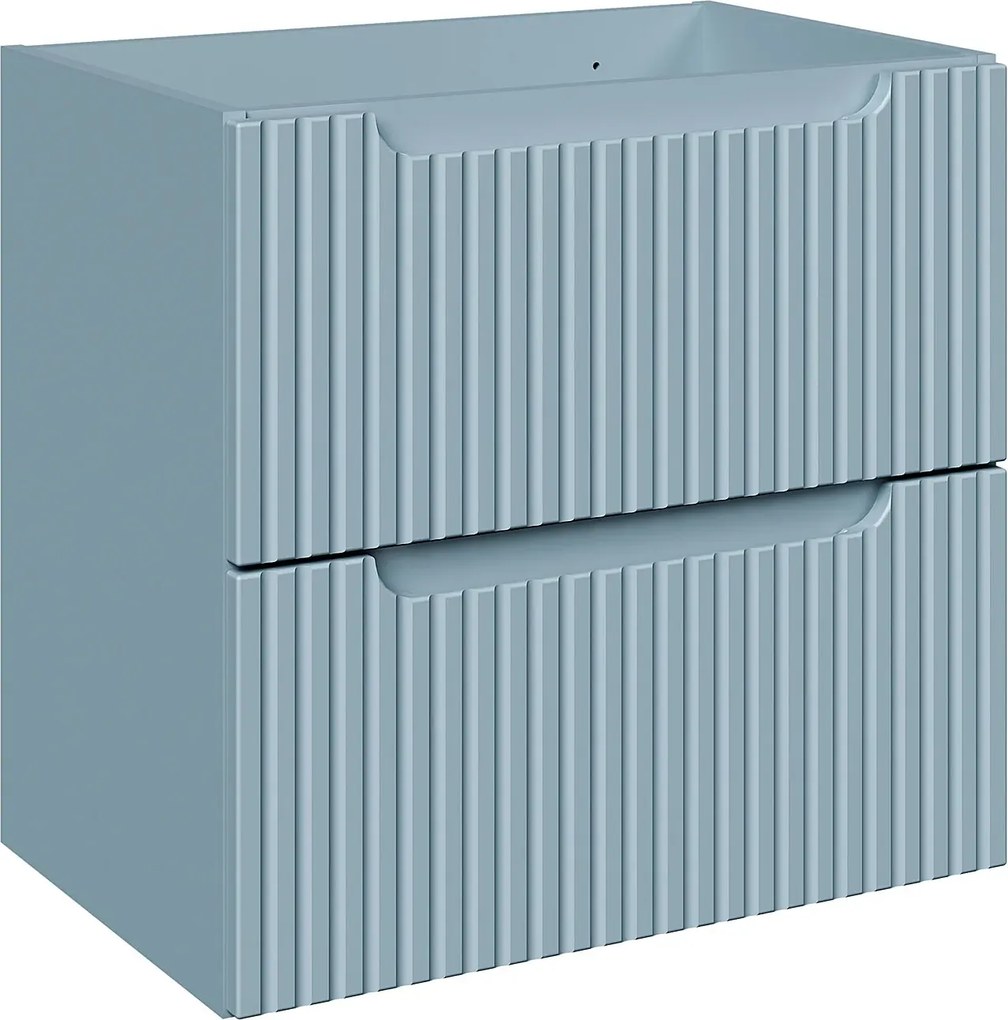 Niebieska szafka pod umywalkę z szufladami - Arvessi 4X