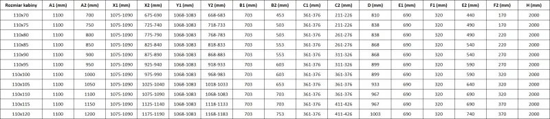 Mexen Mist L Duo kabina prysznicowa uchylna 110 x 90 cm, czarna ramka, czarna - 8A4L-110L-090P-70-70