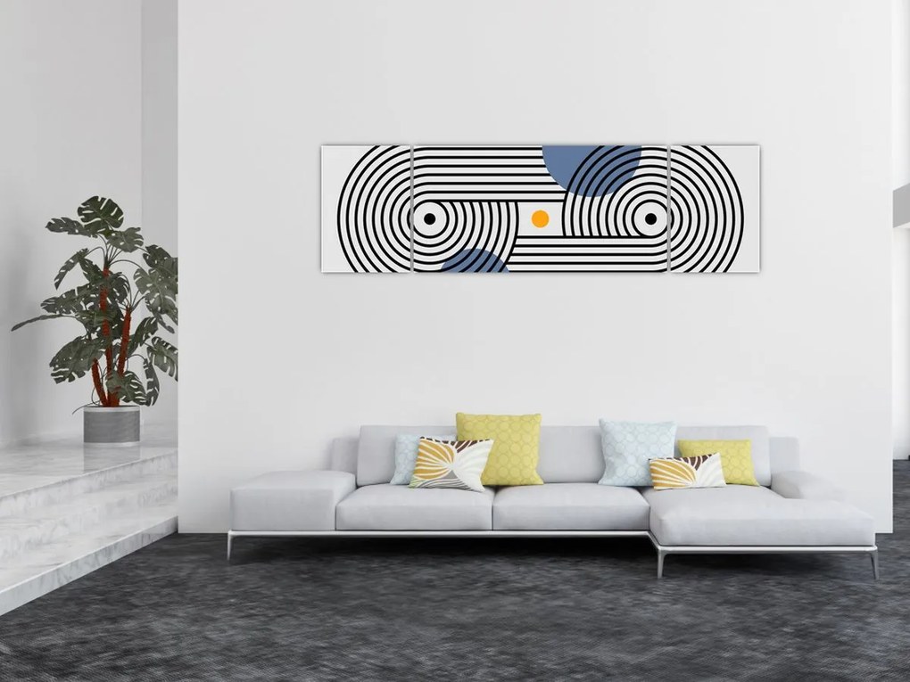 Obraz - Minimalistyczna abstrakcja N⁰3 (170x50 cm)