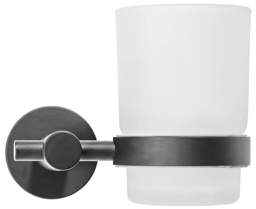 Kubek łazienkowy wiszący ciemny tytan 322233A LEO