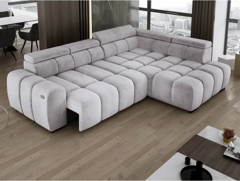 Narożnik BULL L Prawostronny z Elektryczną Regulacją SALVADOR 13 WERSAL